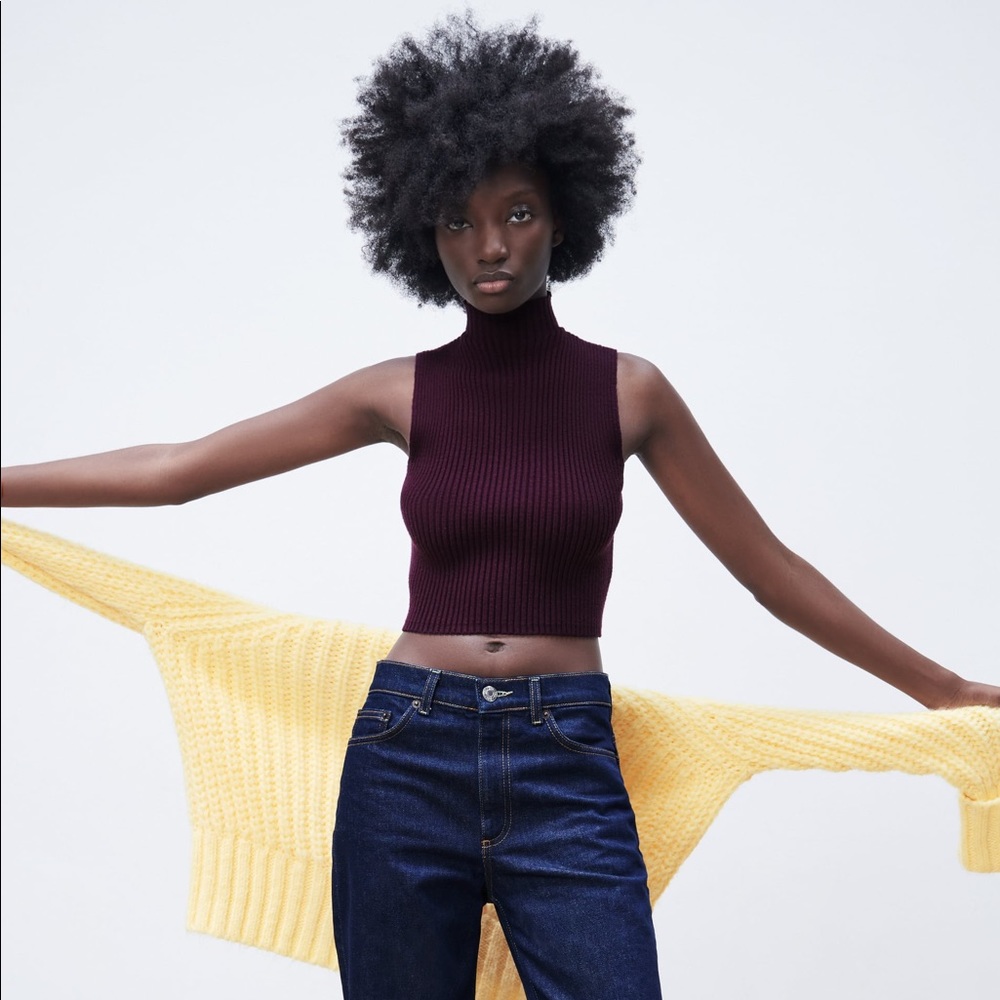 ✨SALE✨ZARA RIBBED KNIT TOP ✨SALE✨